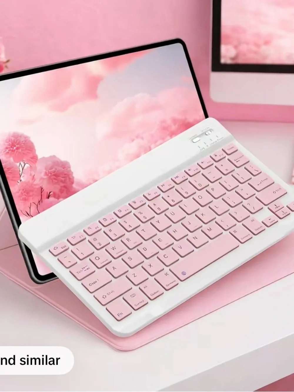 Bluetooth Wireless Keyboard-pink